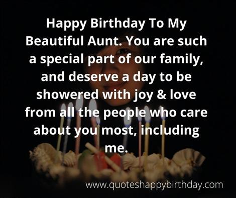 Happy Birthday To My Beautiful Aunt